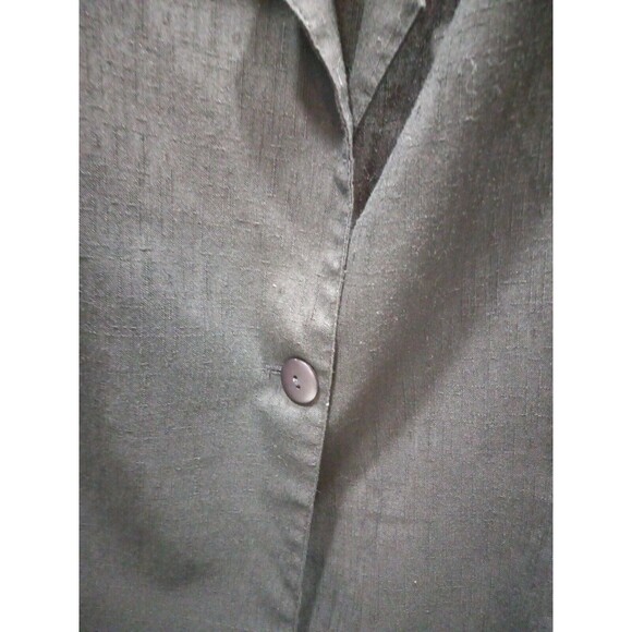 Main Street Classics Vtg Black Jacket Pockets Early 80s One Button Shoulder Pads - Picture 7 of 11